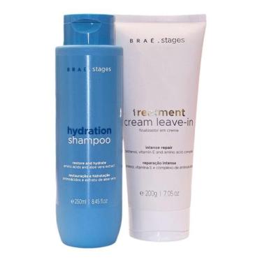 Imagem de Kit Braé Stages Hydration - Shampoo 250ml + Leave-In 200g