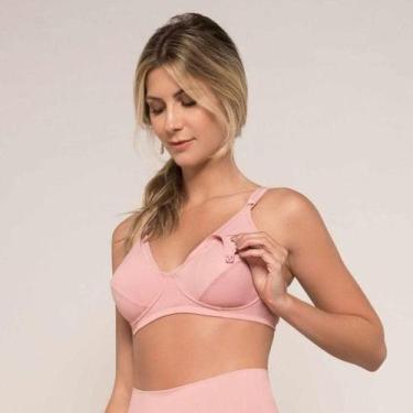 Imagem de Sutiã Amamentação Microfibra Lucitex 0807 Busto Anatômico, 50, Chocola