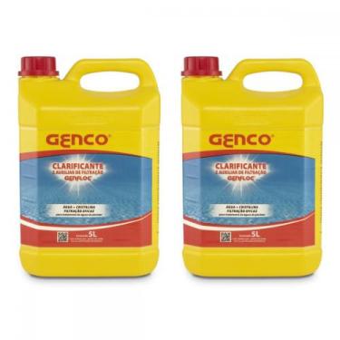 Imagem de 2 Clarificante E Auxiliar De Filtração Genfloc 5 Litro Genco