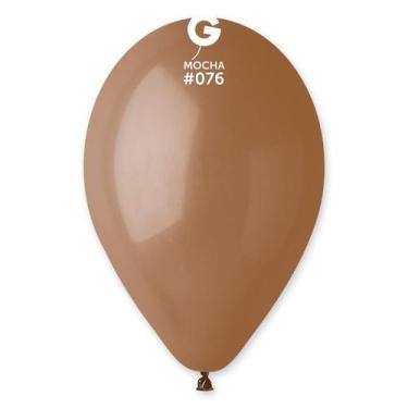 Imagem de Balão de Festa Látex Liso - Mocha (Mocca) 076 -  Gemar - Rizzo