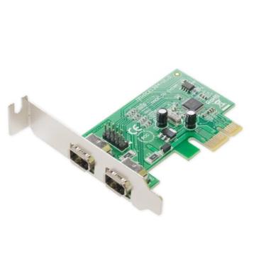 Imagem de Placa I/O Crest de perfil baixo 2 portas IEEE 1394A Firewire PCI-Express SY-PEX30014