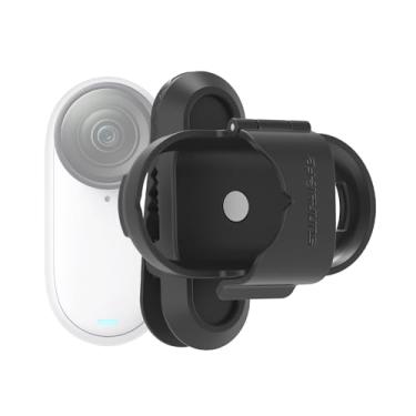 Imagem de Ngaantyun Go 3s Suporte de clipe de chapéu para Insta360 go 3/3s acessórios de câmera de ação vertical e horizontal rotação de 360 graus capa de alça de mochila suporte adaptador de fixação fácil