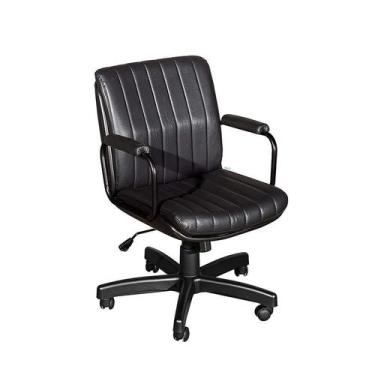 Imagem de Cadeira de Escritório Interlocutor Pasalino Giratória Preta - Valle Fl