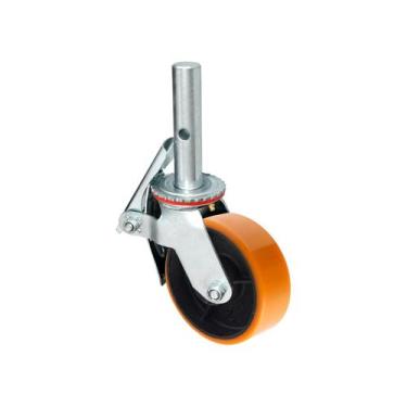 Imagem de Rodízio Para Andaime Com Roda Pu 6" C/ Freio Até 300 Kg - Ajax, A08565