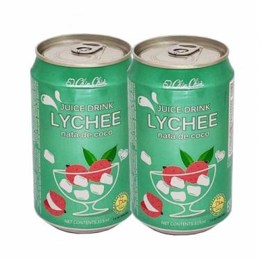 Imagem de Suco De Lichia Com Nata De Coco 315ml (Kit com 2) Chinchin - Chin Chin