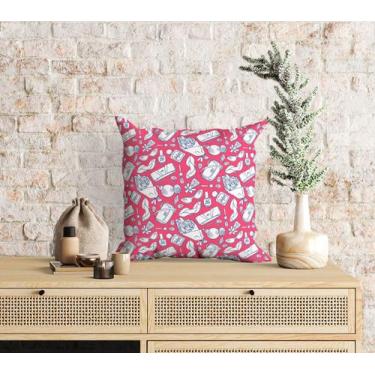 Imagem de Almofada com enchimento Bolsas e Sapatos Rosa - Core Decore