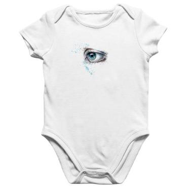 Imagem de Body Bebê Algodão Olho Arte - Foca na Moda, Branco, P