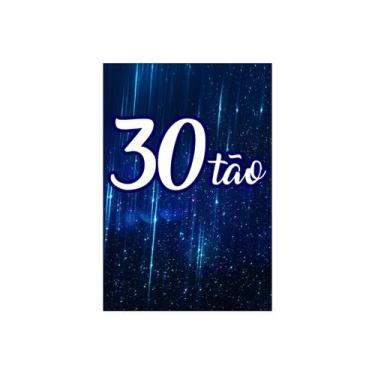 Imagem de Painel De Festa Vertical 1,50 x 2,20 - 30 Anos 30Tão Azul 176 - Via Co