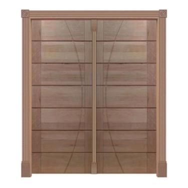 Imagem de Portal Pivotante BBB-R Friso em Arco Mod. 330 em Madeira Maciça Cedro 