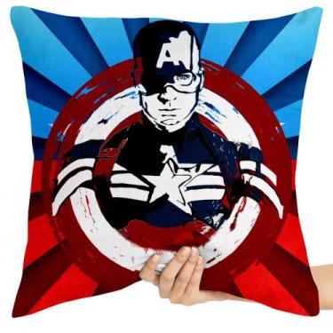 Imagem de Almofada 45x45 cheia Capitão América escudo - Empório Dutra