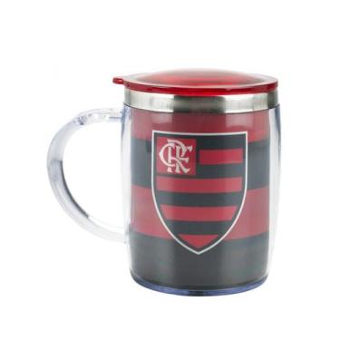 Imagem de Caneca Térmica Tampa 450ml Flamengo - mileno
