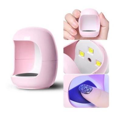 Imagem de Mini Cabine Secador De Unha Gel Portátil Uv/Led  Para Dedo 6W - Fan Na