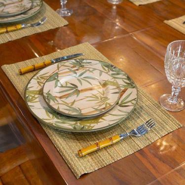 Imagem de Sousplat Jogo Americano 8 Lugares Em Junco 30cmx40cm - Decore Fácil Sh