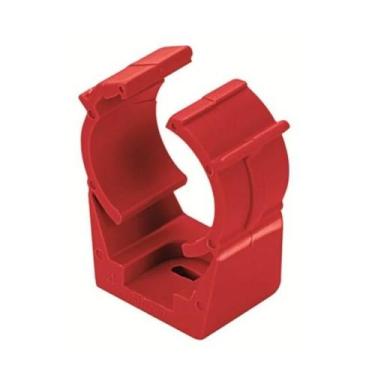 Imagem de Abraçadeira Grampo Click 1'' Eletroduto Condulete Vermelho - Masster P