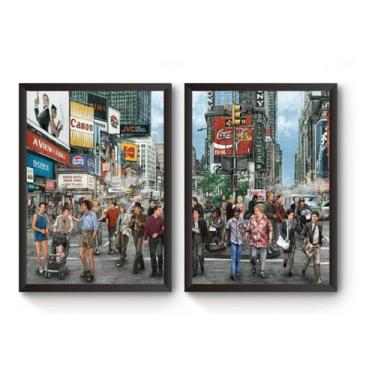 Imagem de Kit 2 Quadros Filmes Classicos Poster Moldurado - Fanarte