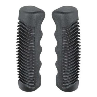 Imagem de Manopla Tornado Punho Antigo Monark Preto Barra Circular 115mm Par - W