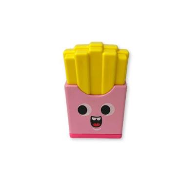 Imagem de Apontador Duplo Com Borracha Batatinha Frita Divertida SkyPaper, Rosa
