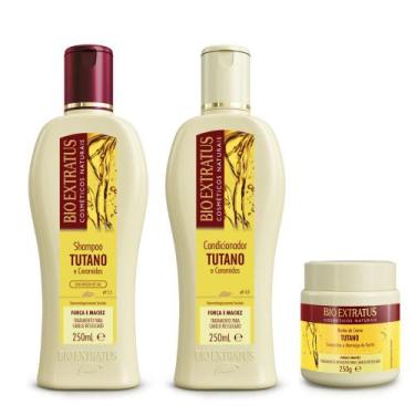 Imagem de Kit Shampoo + Condicionador + Máscara Bio Extratus Tutano 250ml
