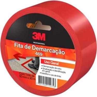 Imagem de Fita de Demarcação 50mmx30m Vermelha 3M