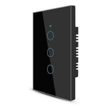 Imagem de Interruptor inteligente touch wifi/bluetooth preto - AITEK