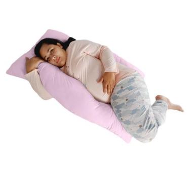 Imagem de Travesseiro Gigante Happy Line 120 X 70 cm, Rosa