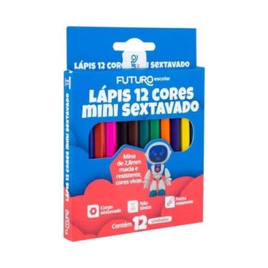 Imagem de Mini Lápis De Cor Sextavado C/12 Cores 92203 FUTURO