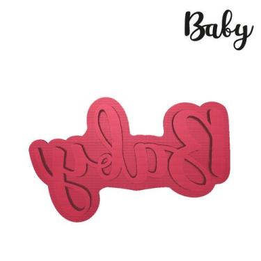 Imagem de Marcador Massa Batizado Escrita Baby Carimbo Cute - DOCE IMPRESSO, 6,0