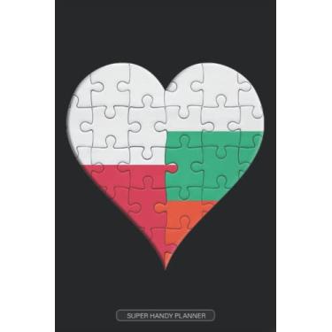 Imagem de Planner: Polish Bulgarian Flag United Heart Jigsaw Puzzle Flags Of Poland Bulgaria