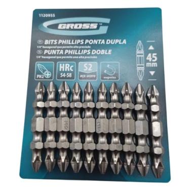 Imagem de Bits Ponta Dupla Ph2 45mm Philips Magnético Antiderrapante