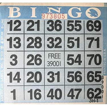 Imagem de American Games Papel de Bingo 1on (500 Folhas) (Azul)