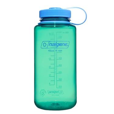 Imagem de Nalgene Garrafa de água – Garrafa leve Sustain Tritan sem BPA à prova de estilhaçamento para mochila, caminhada, academia, 947 ml, boca larga, verde pastel