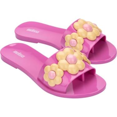 Imagem de Melissa - Babe Spring Ad Slide feminino, lilás/amarelo, 38