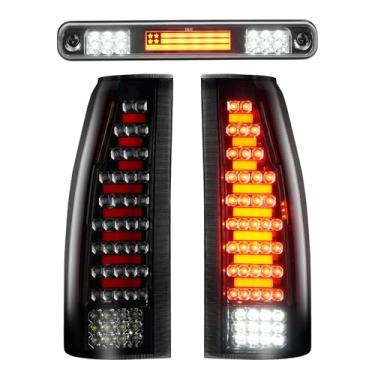 Imagem de Bomusou Kit de luz traseira + 3ª luz de freio adequado para Chevy & GMC C1500 K1500 1988-1999, para C2500 C3500 K2500 K3500 1988-2000, para Blazer 1992-1994, para 150484