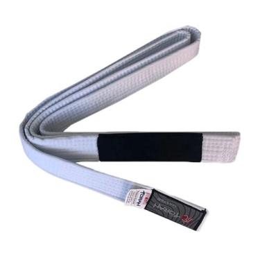 Imagem de Faixa De Jiu Jitsu Branca Torah Master Adulto C/ Ponta, Branco, A3