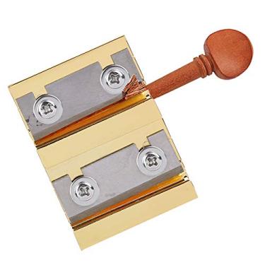 Imagem de Barbeador para Violino, Cortador de Reamer Dourado, Material de Latão e Aço Com Tamanho Pequeno, Conveniente para Usar para Violino 4/4, Ferramenta de Reparo Profissional
