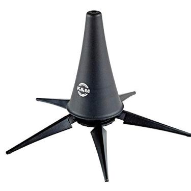 Imagem de K&M König & Meyer 15228.000.55 Suporte portátil para clarinete em campainha - Base dobrável leve de 5 pernas - Serve para clarinetes A e B - Base segura estável - Grau profissional - Feito na Alemanha
