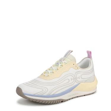 Imagem de Sam Edelman Tênis feminino moderno, Branco/Amarelo Freeze Multi, 38