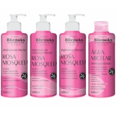 Imagem de Kit de Limpeza Facial Rosa Mosqueta, 4 Unidades