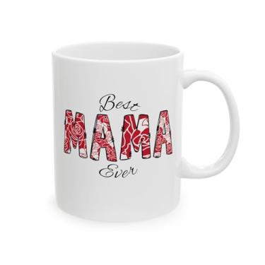 Imagem de IUPTOWN CHIC Caneca Best Mom Ever – Presentes para mãe, irmã, tia, avó, namorada, enfermeira, colega de trabalho, professora – perfeito para o dia das mães, aniversários, Natal (buquê de rosas)