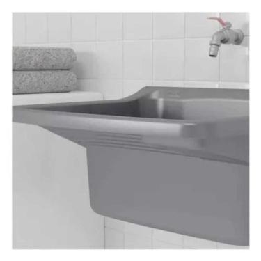 Imagem de Tanque Plastico Lavar Roupa - 34 Litros - Prata - Astra