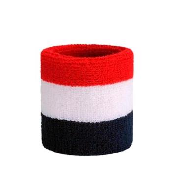 Imagem de Munhequeira Esportiva Macia 8 Cm Absorve Suor 01 Unidade