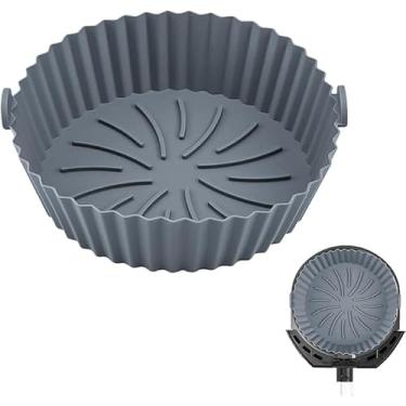 Imagem de Forma de Silicone Reutilizável Para Rritadeira Air Fryer 20cm Protetor Antiaderente - YODHE