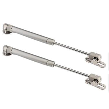 Imagem de 1/2/4 peças Pressão 100n Elevador de porta de armário de cozinha Suporte pneumático Hardware Mola de gás hidráulica Fique Segure Ferramentas de móveis de madeira (100N 2 peças)