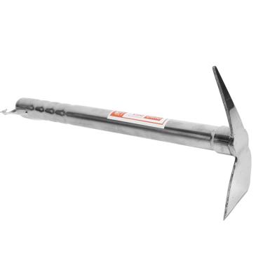 Imagem de POPETPOP Machado de palheta de enxada de jardim duplo, machado de palheta de aço inoxidável para escavação, ferramenta de machado de palheta de jardim, ferramenta de enxada de maquete para cultivador,