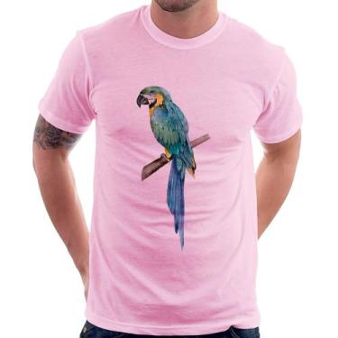 Imagem de Camiseta Arara Azul - Foca na Moda, Rosa bebê, GG