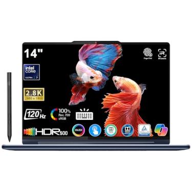 Imagem de Lenovo Yoga 9i AI 2 em 1 Laptop 35.6 cm 2.8K OLED 120 Hz 400Nits HDR 500 tela sensível ao toque 16-Core Ultra 7-155H (Beats i7-13620H) leitor KB FP retroiluminado Thunderbolt4 Win11 com caneta ativa e