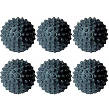 Imagem de Kit 06 Bolinha Cravo Fisioterapia Anti Stress Mão Bola Pet (Preto)
