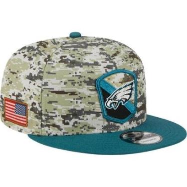 Imagem de Boné New Era Philadelphia Eagles Aba Reta Fechado 9FIFTY Salute To Service-Masculino