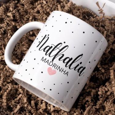 Imagem de Caneca Personalizada de Porcelana Presente Madrinha Padrinho - Castelo