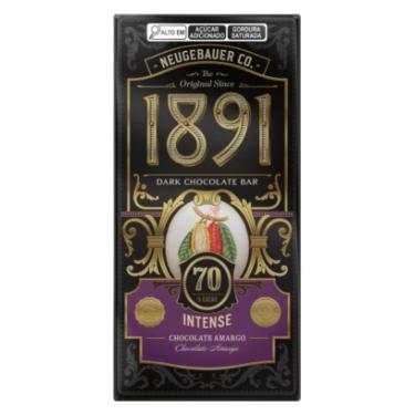 Imagem de Barra de Chocolate 1891 Intense 70% Cacau 90g - Neugebauer